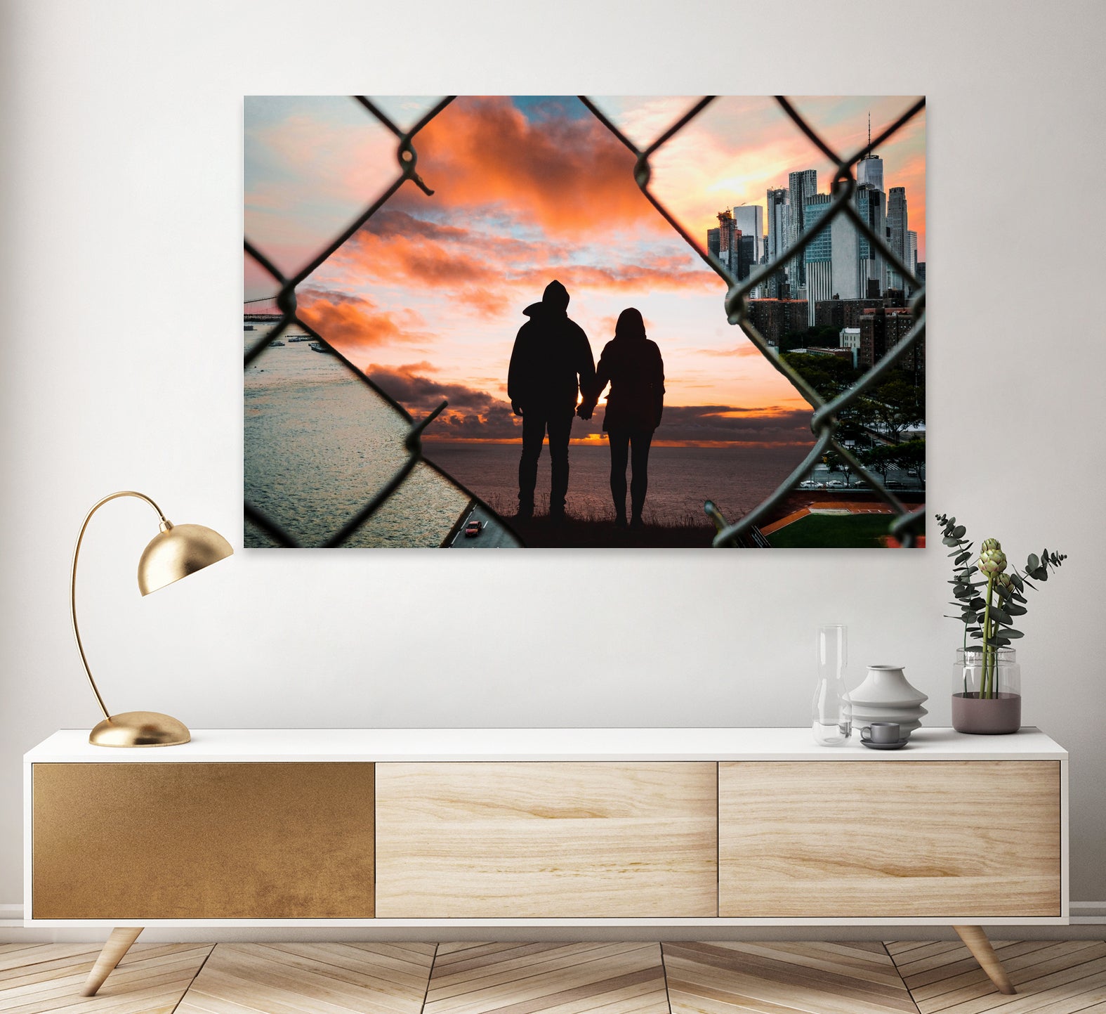 Free Love by GEN Z by Rigaud Mickaël on GIANT ART - orange photo illustration