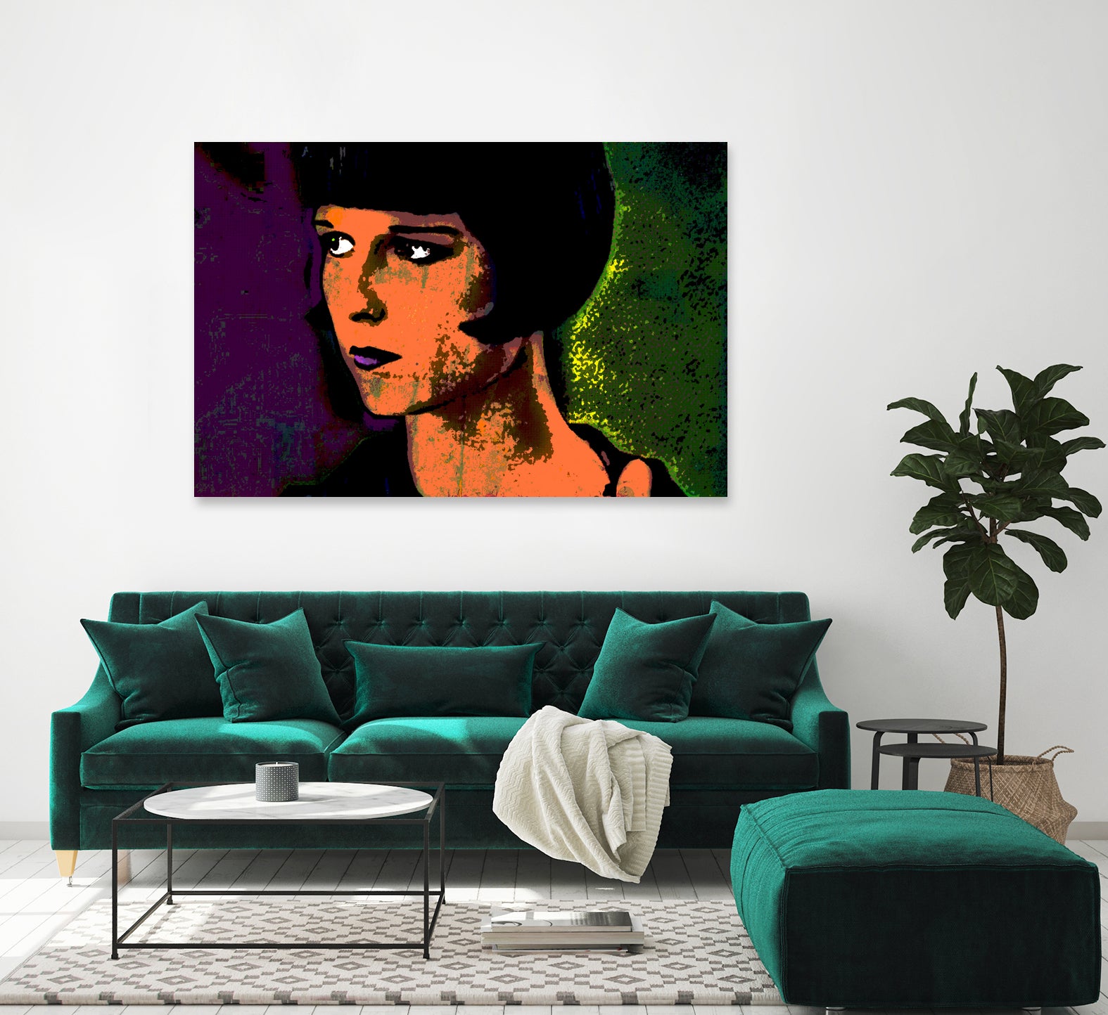 LOUISE BROOKS-2 by OTIS PORRITT on GIANT ART - orange digital painting