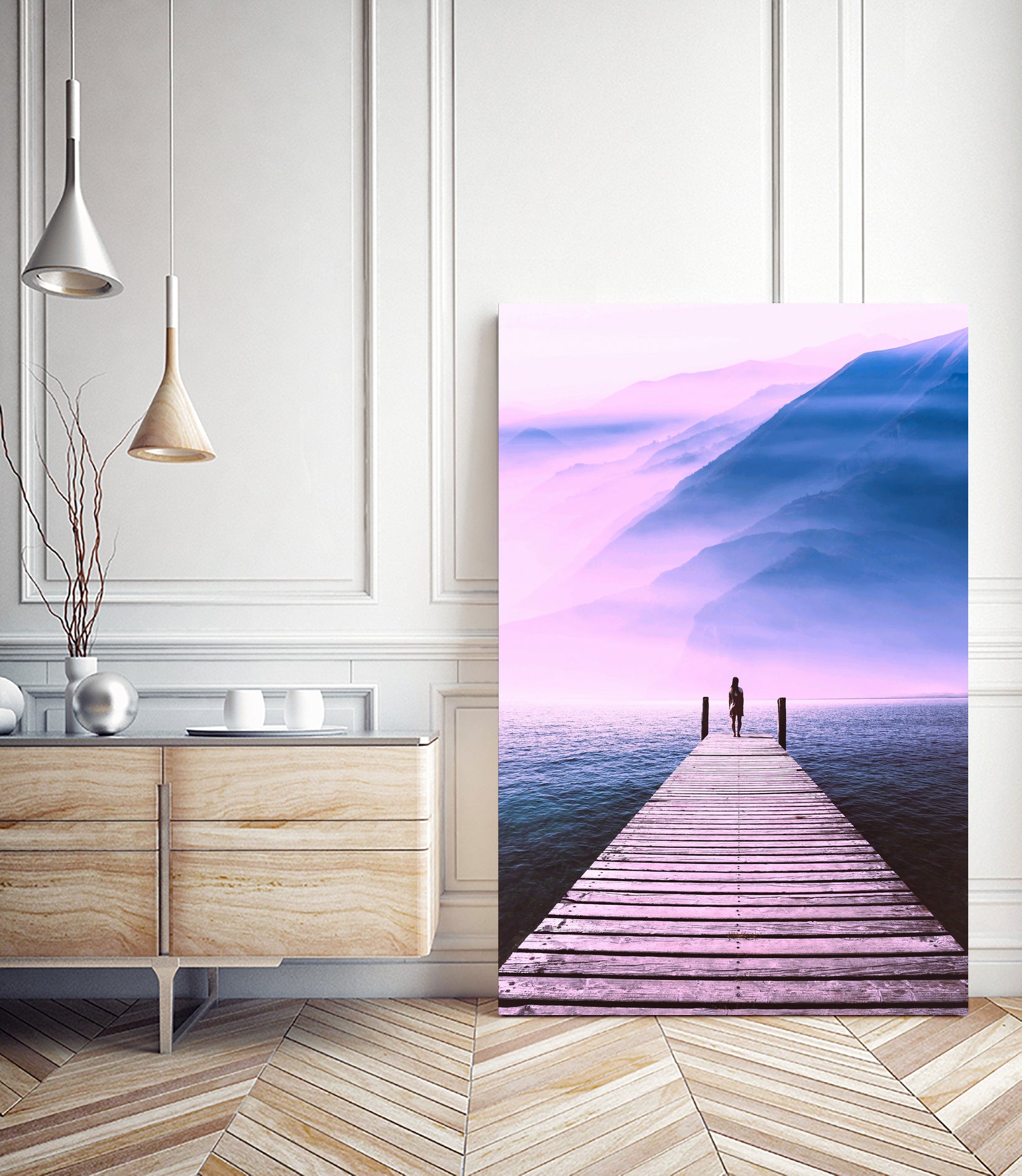 The Bridge of Freedom by GEN Z by Rigaud Mickaël on GIANT ART - fuchsia photo illustration