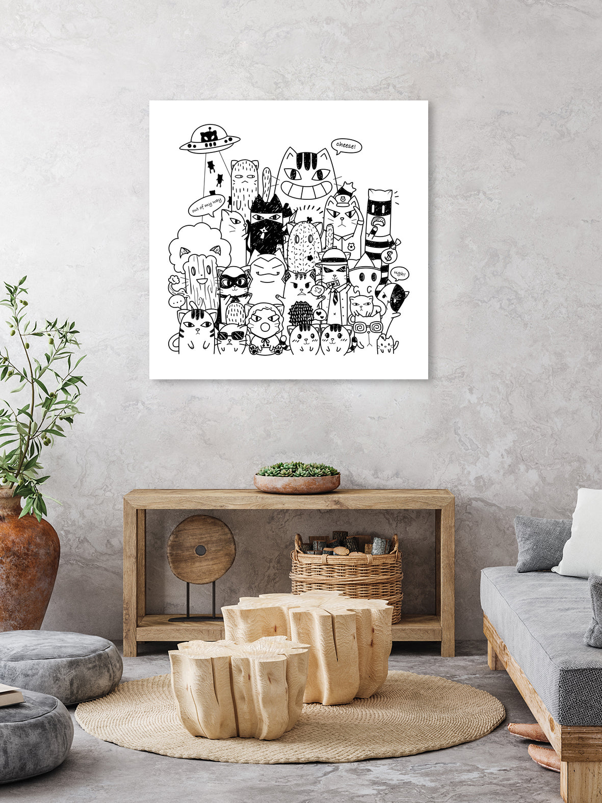 Cats Invasion by Diva Adiwijaya on GIANT ART - black character design