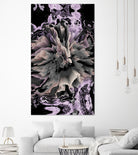 marble glitchy flower by Haris Kavalla on GIANT ART - gray photo illustration