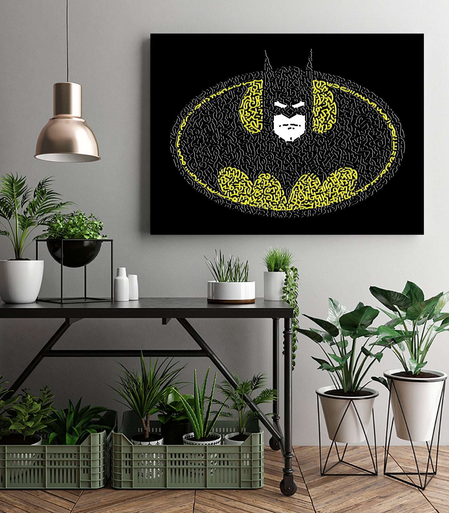 Batman Logo by Caroline BESSIERES on GIANT ART - black digital drawing