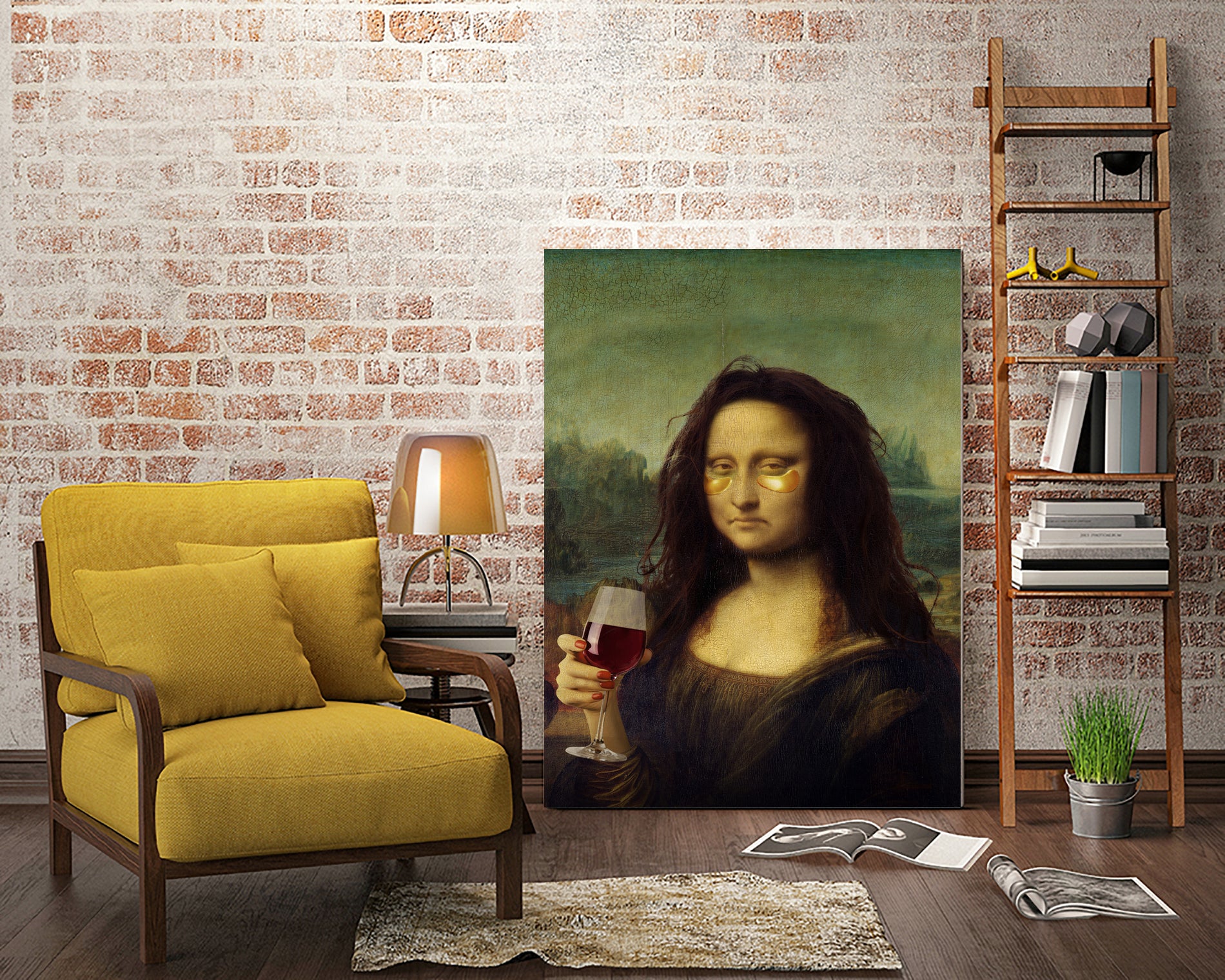 Monday Lisa by Artem Pozdnyakov on GIANT ART - brown photo illustration