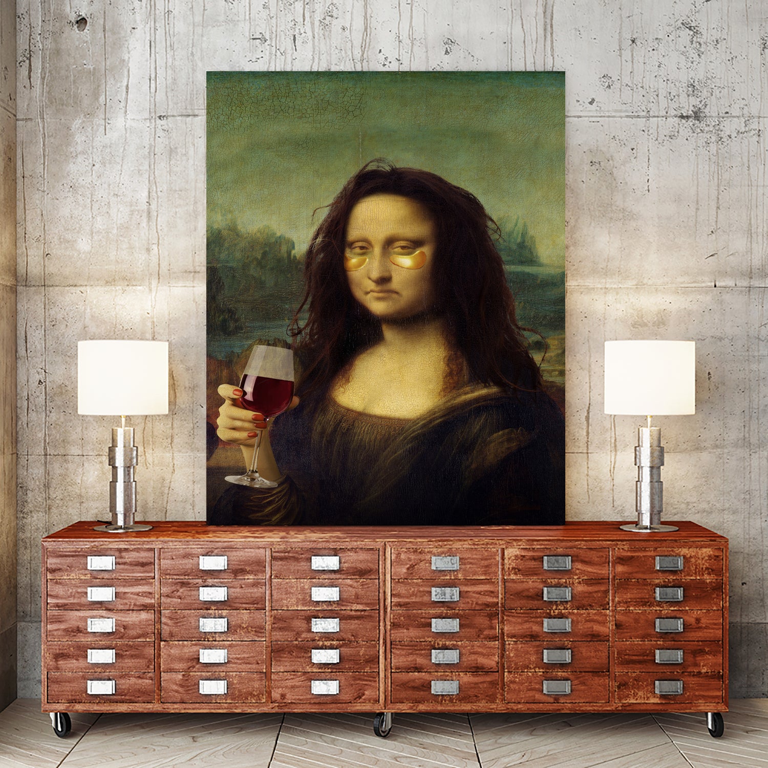 Monday Lisa by Artem Pozdnyakov on GIANT ART - brown photo illustration