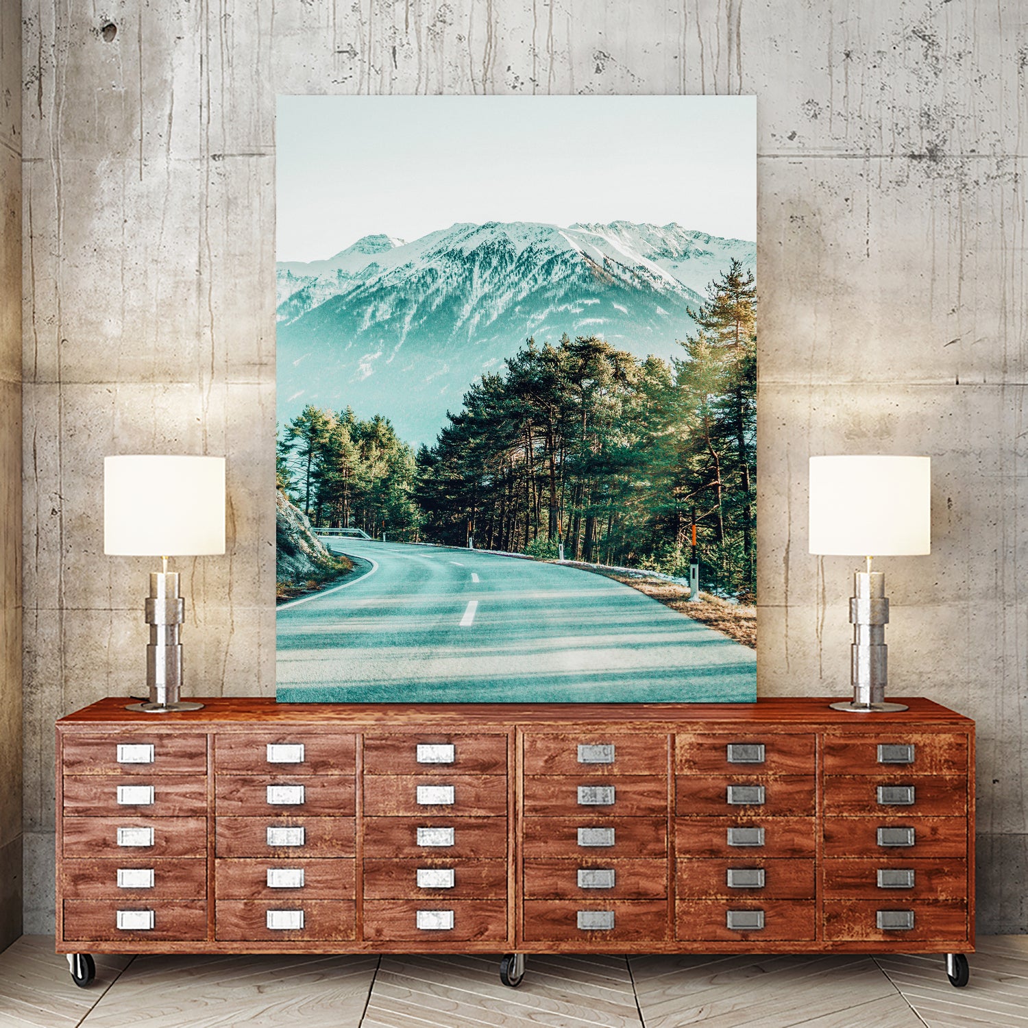 Road To Heaven by Uma Gokhale on GIANT ART - blue photo illustration