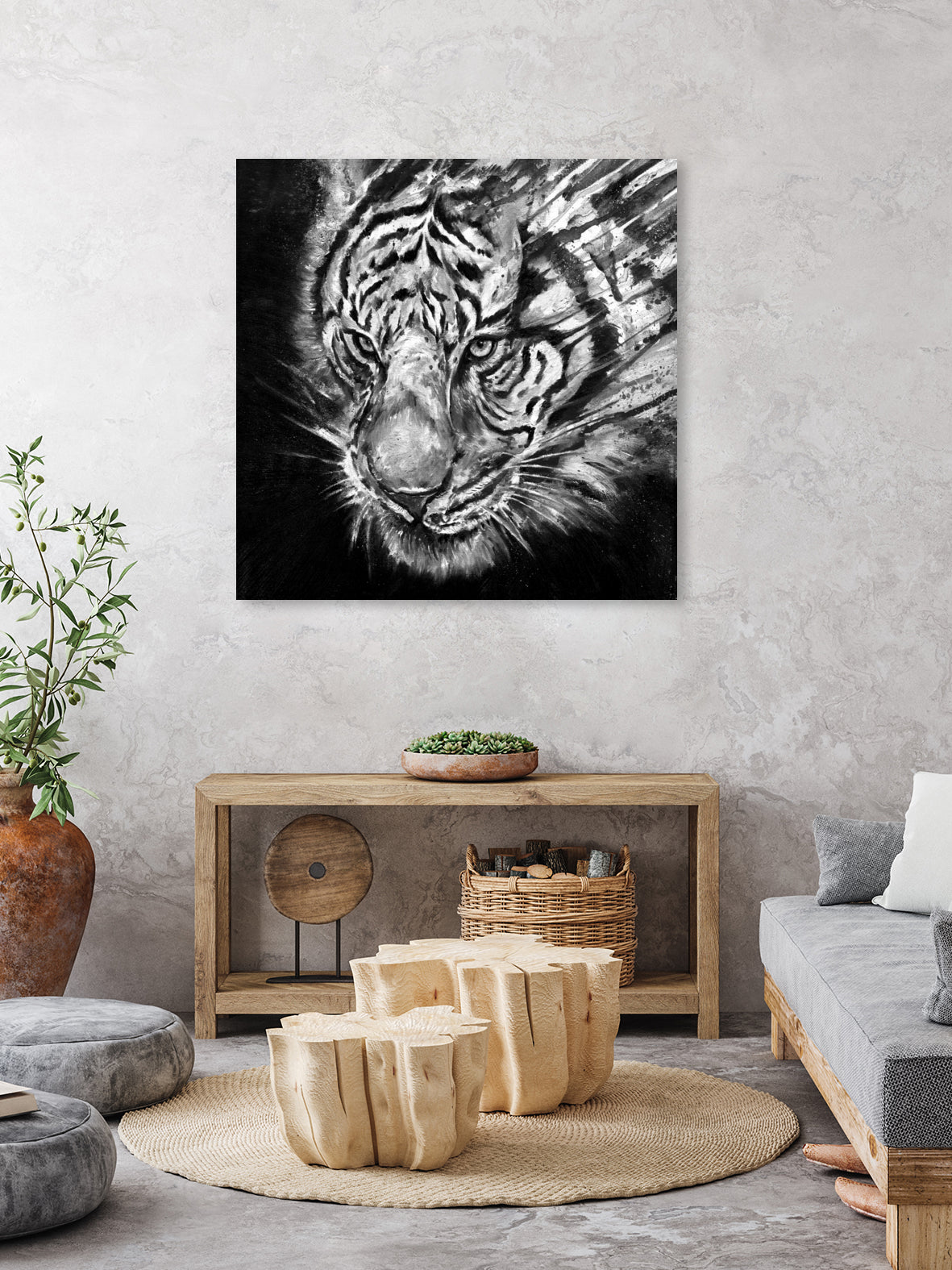 Nightstalker B&W by Marc Allante on GIANT ART - white photo illustration