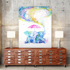 Mischief by Marc Allante on GIANT ART - blue photo illustration