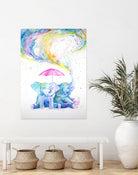 Mischief by Marc Allante on GIANT ART - blue photo illustration