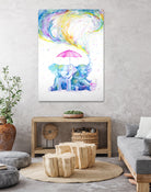 Mischief by Marc Allante on GIANT ART - blue photo illustration