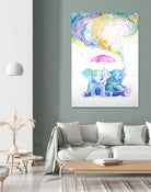 Mischief by Marc Allante on GIANT ART - blue photo illustration