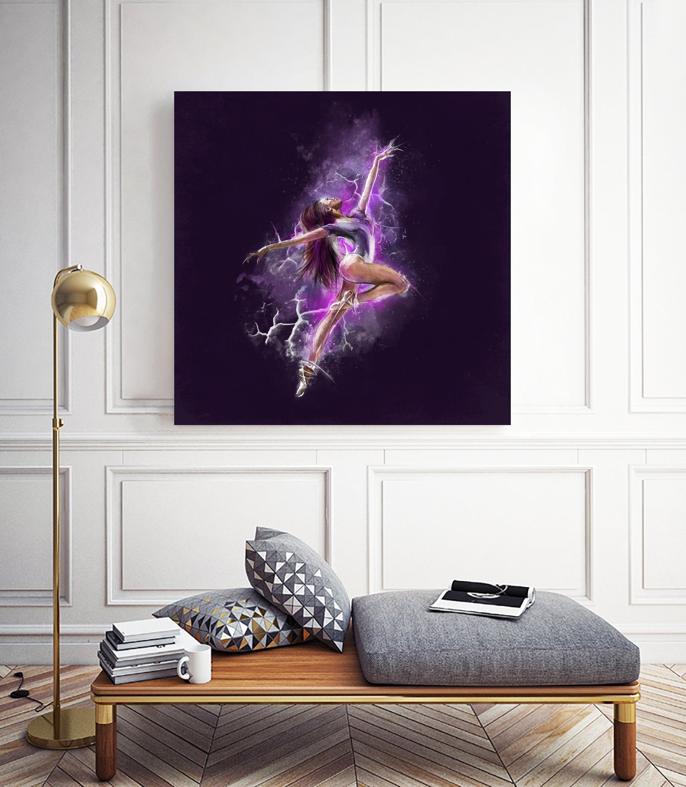 Dancer by Claudio Tosi on GIANT ART - fuchsia digital painting