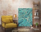 Soft Turquoise Rose Gold Marble #1 #decor #art by Anita & Bella Jantz on GIANT ART - green digital painting