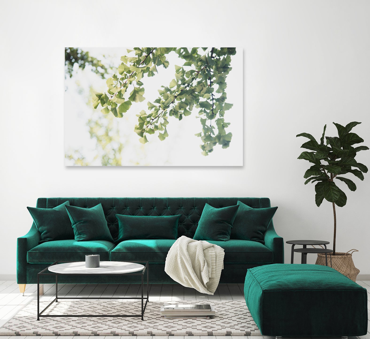 Ginkgo Leaves Dream 1 by Anitas Bellas Art on GIANT ART - coastal