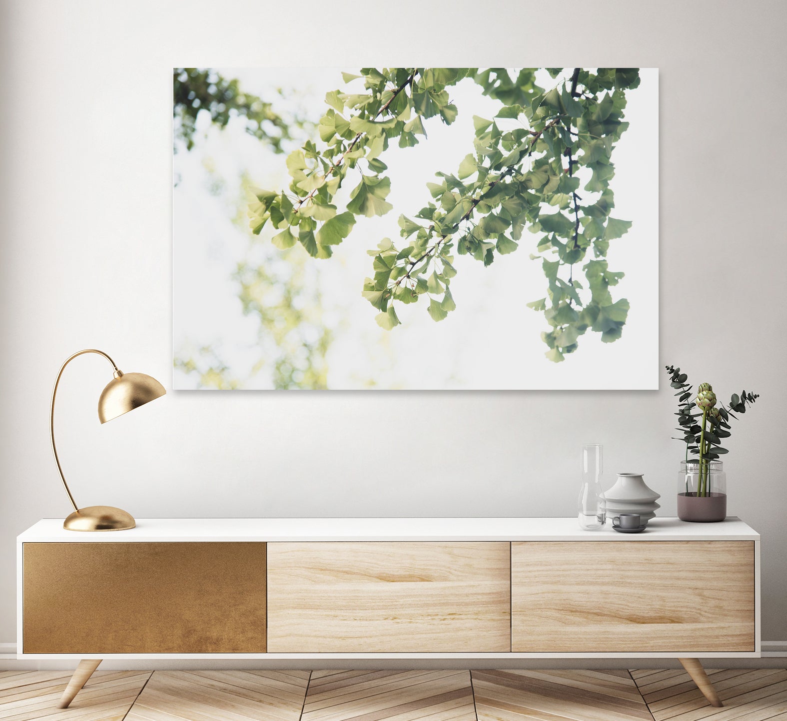 Ginkgo Leaves Dream 1 by Anitas Bellas Art on GIANT ART - coastal