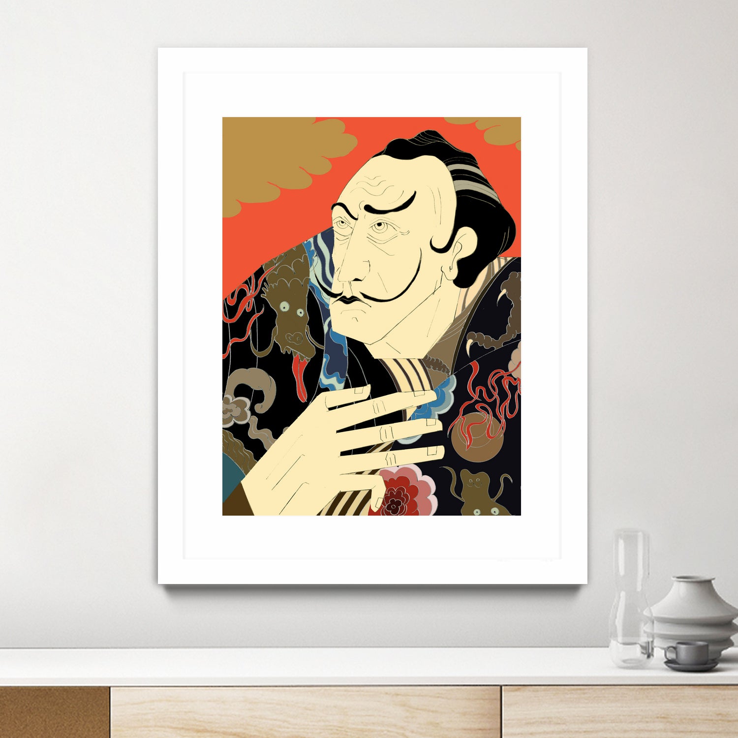 * “Japonica” / Salvador Dali by Kazuhiro Ishihara on GIANT ART - red photo illustration