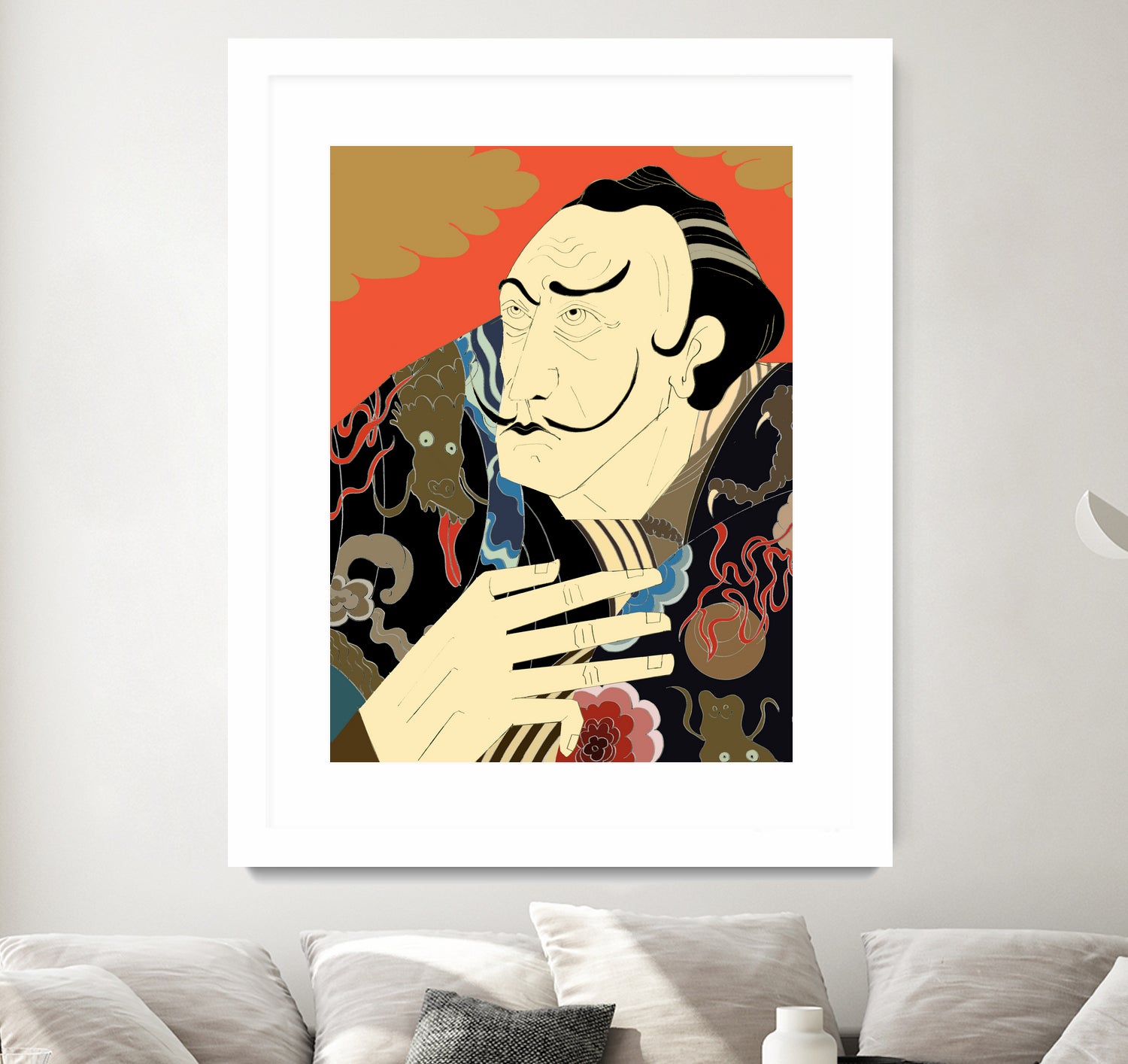 * “Japonica” / Salvador Dali by Kazuhiro Ishihara on GIANT ART - red photo illustration