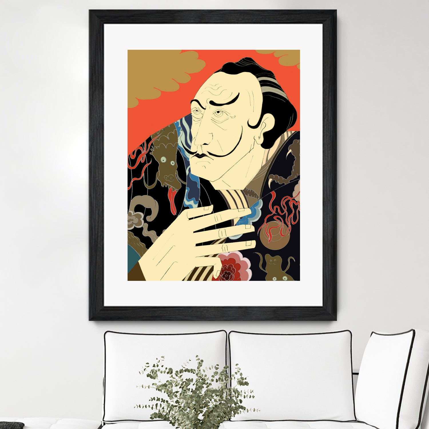 * “Japonica” / Salvador Dali by Kazuhiro Ishihara on GIANT ART - red photo illustration