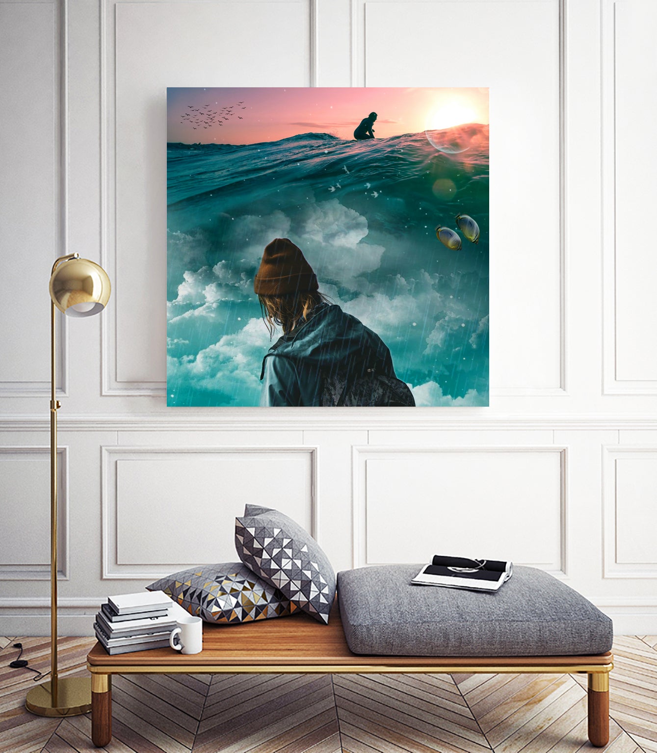 Extreme Melancholy by GEN Z by Rigaud Mickaël on GIANT ART - green photo illustration