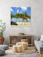 giraffe and hippo by Artem Avetisyan on GIANT ART - brown photo illustration