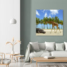 giraffe and hippo by Artem Avetisyan on GIANT ART - brown photo illustration