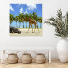 giraffe and hippo by Artem Avetisyan on GIANT ART - brown photo illustration