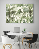 Modern Vintage Tropical Jungle Leaves 1 by Anitas Bellas Art on GIANT ART - coastal