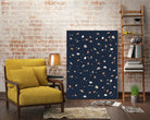 Midnight Navy Terrazzo #1 #decor #art by Anita & Bella Jantz on GIANT ART - blue digital drawing