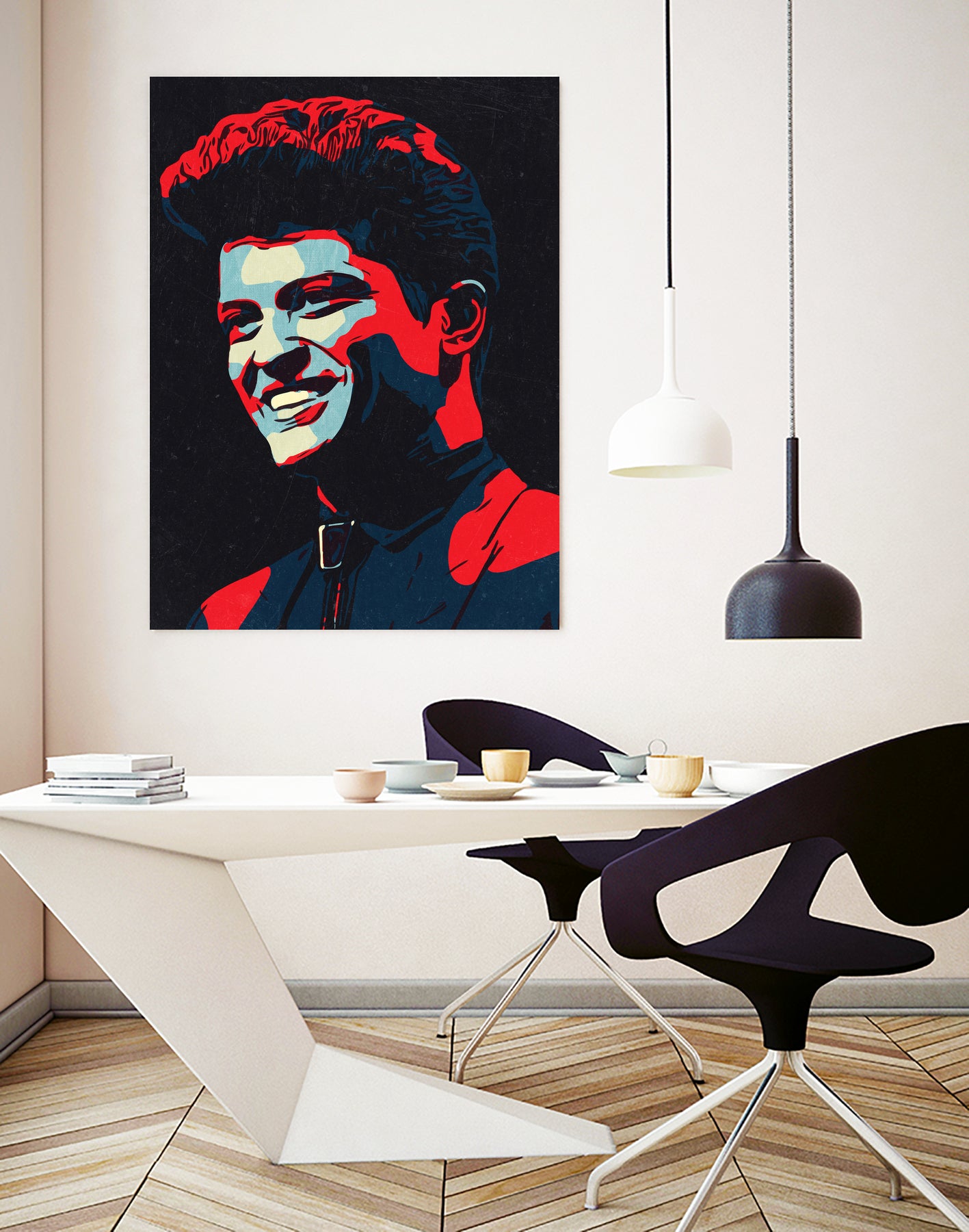 Bruno Mars by 1x Merch on GIANT ART - red digital painting