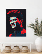 Bruno Mars by 1x Merch on GIANT ART - red digital painting