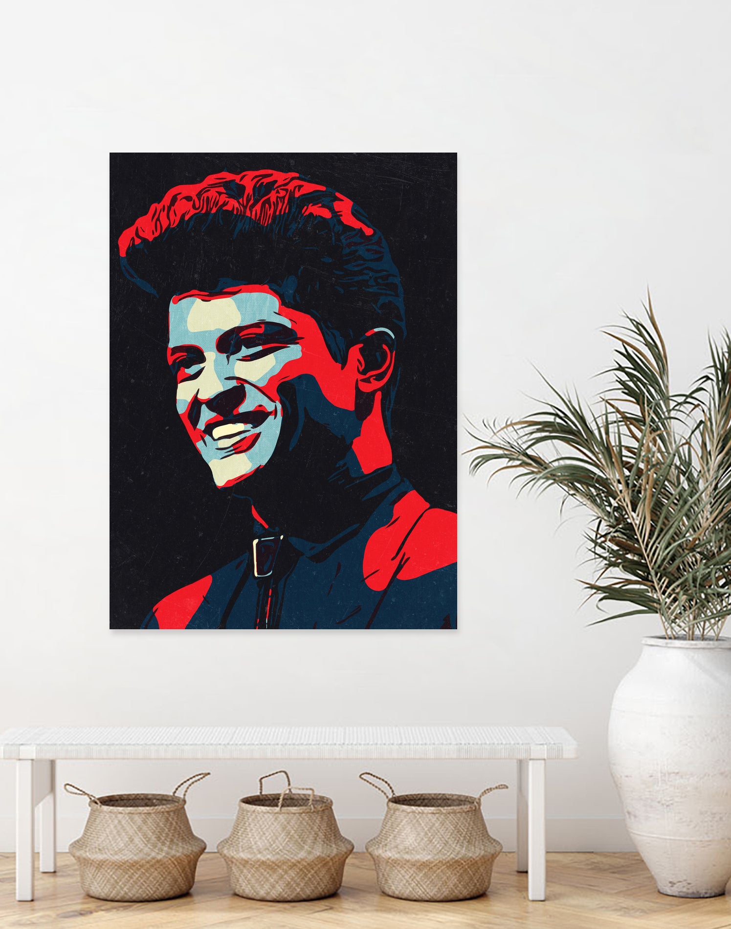 Bruno Mars by 1x Merch on GIANT ART - red digital painting