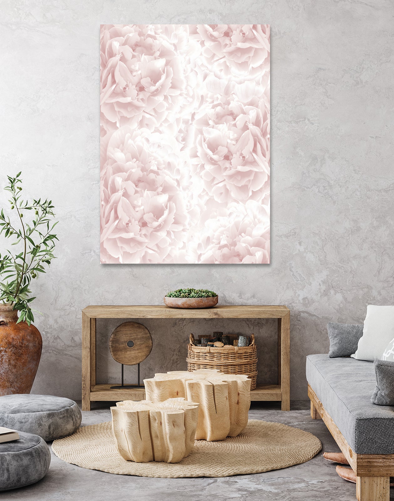 Blush Rose Peonies Dream #1 #floral #decor #art by Anita & Bella Jantz on GIANT ART - pink photo illustration