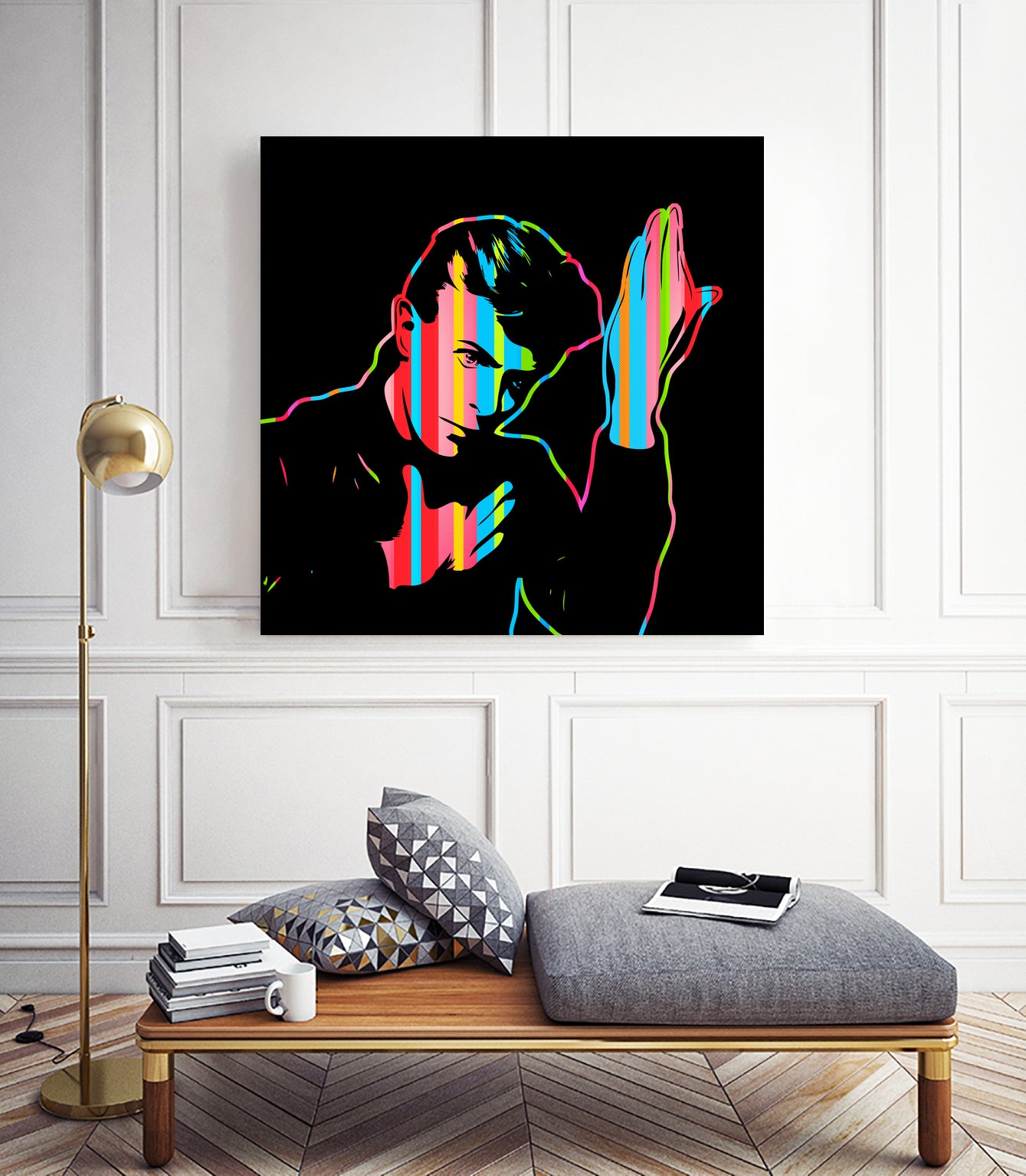 David Bowie | Dark | Pop Art by William Cuccio on GIANT ART - black digital painting