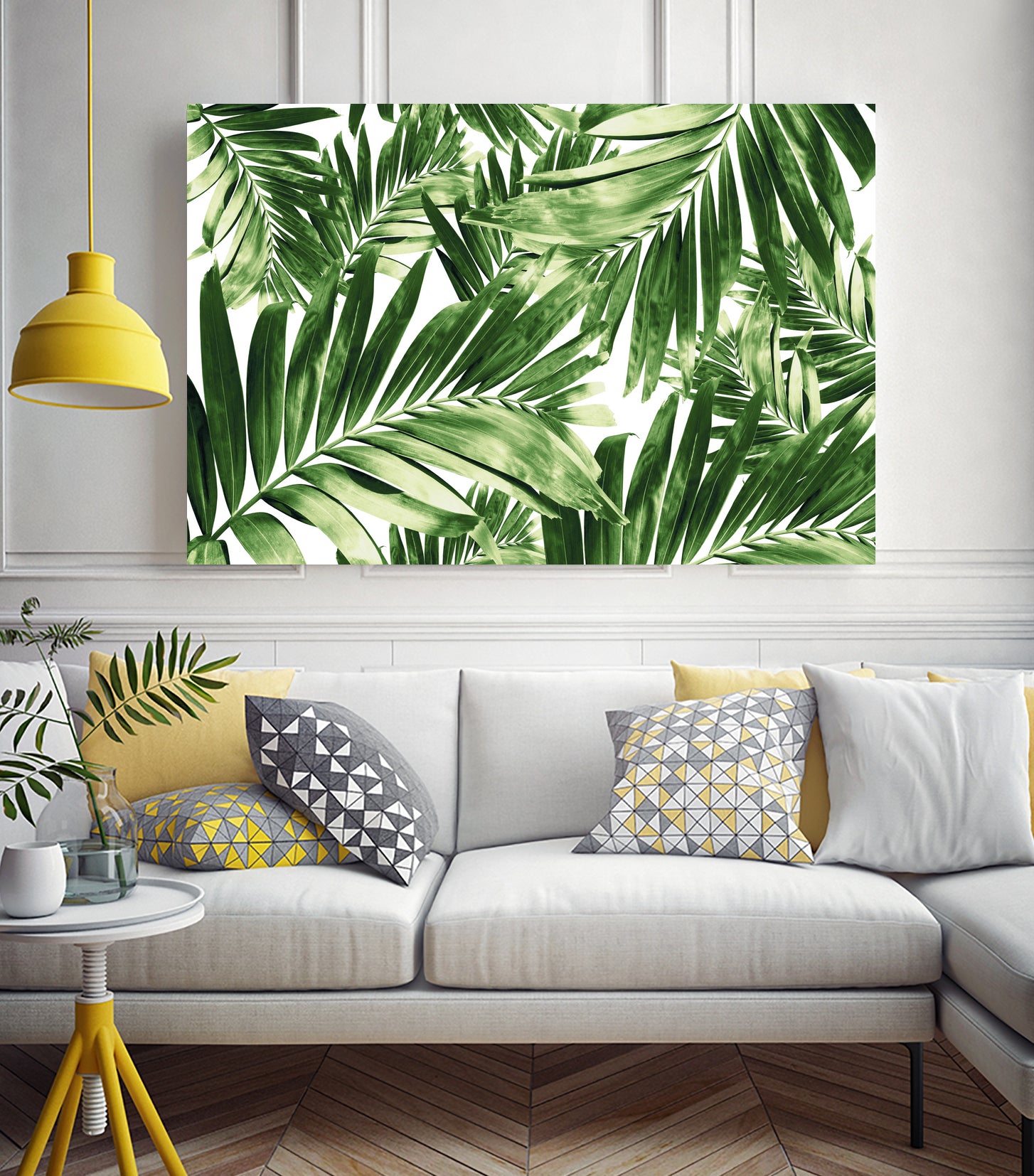 Palm Leaves Pattern Love 2 by Anitas Bellas Art on GIANT ART - coastal