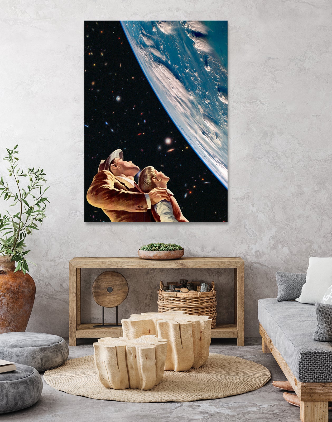 Father Son Bonding by Jonas Haeg on GIANT ART - blue photo manipulation