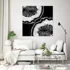Gray Black White Agate Glitter Glamor #7 #gem #decor #art by Anita & Bella Jantz on GIANT ART - black photo illustration