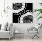 Gray Black White Agate Glitter Glamor #7 #gem #decor #art by Anita & Bella Jantz on GIANT ART - black photo illustration