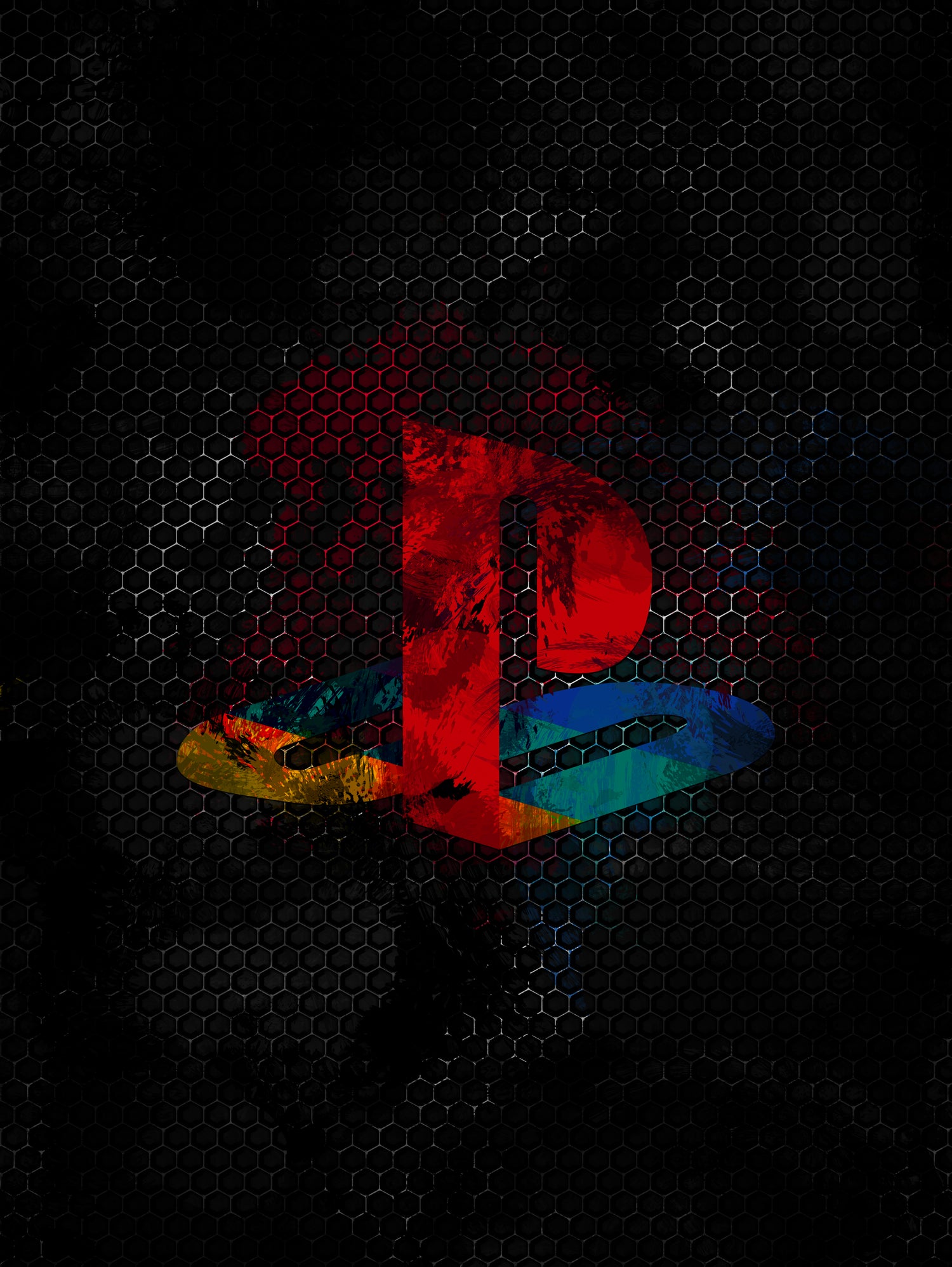 PlayStation dark splatter by Jurijs Permanickis on GIANT ART - black digital painting