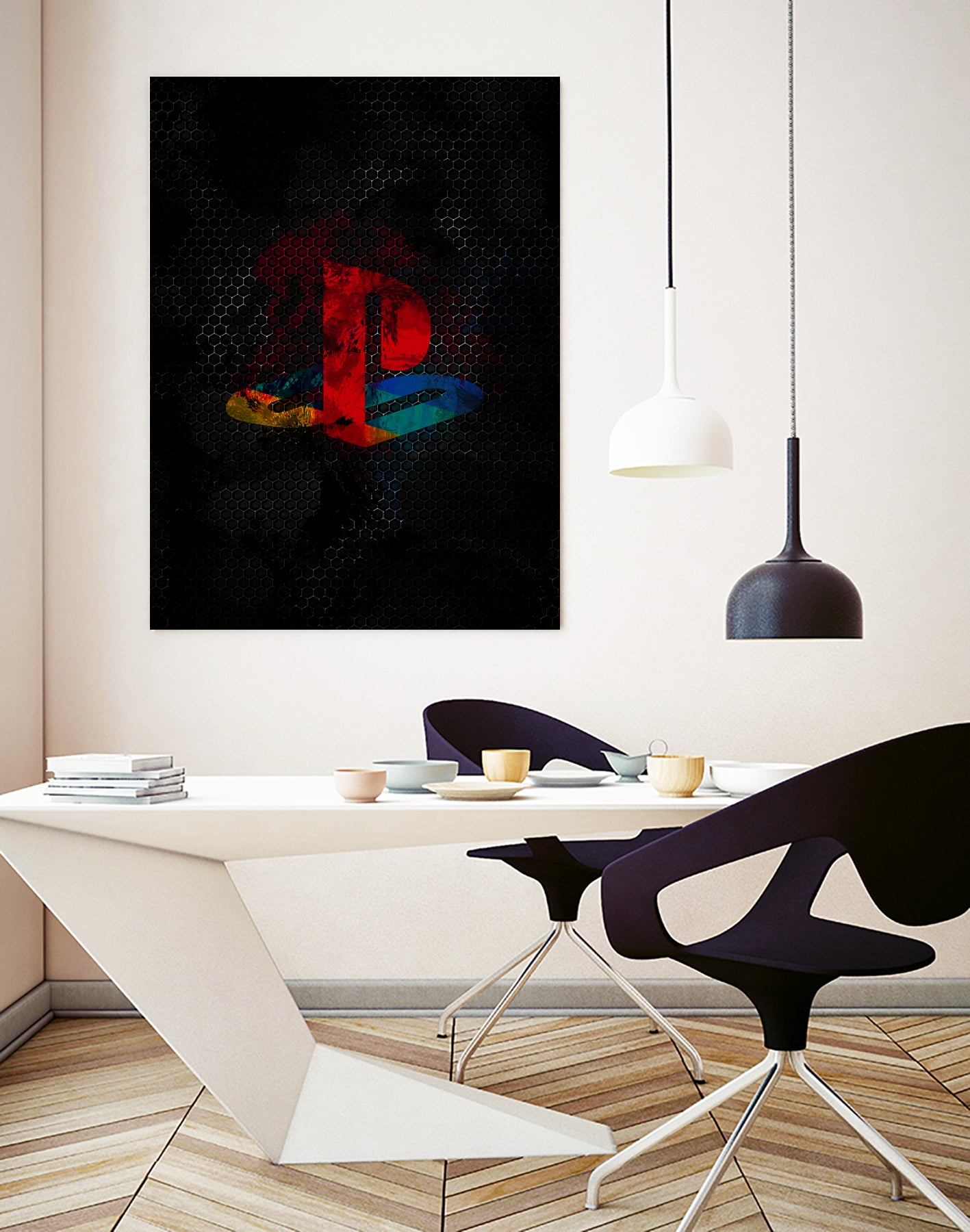 PlayStation dark splatter by Jurijs Permanickis on GIANT ART - black digital painting