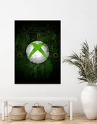 Xbox dark splatter by Jurijs Permanickis on GIANT ART - green digital painting