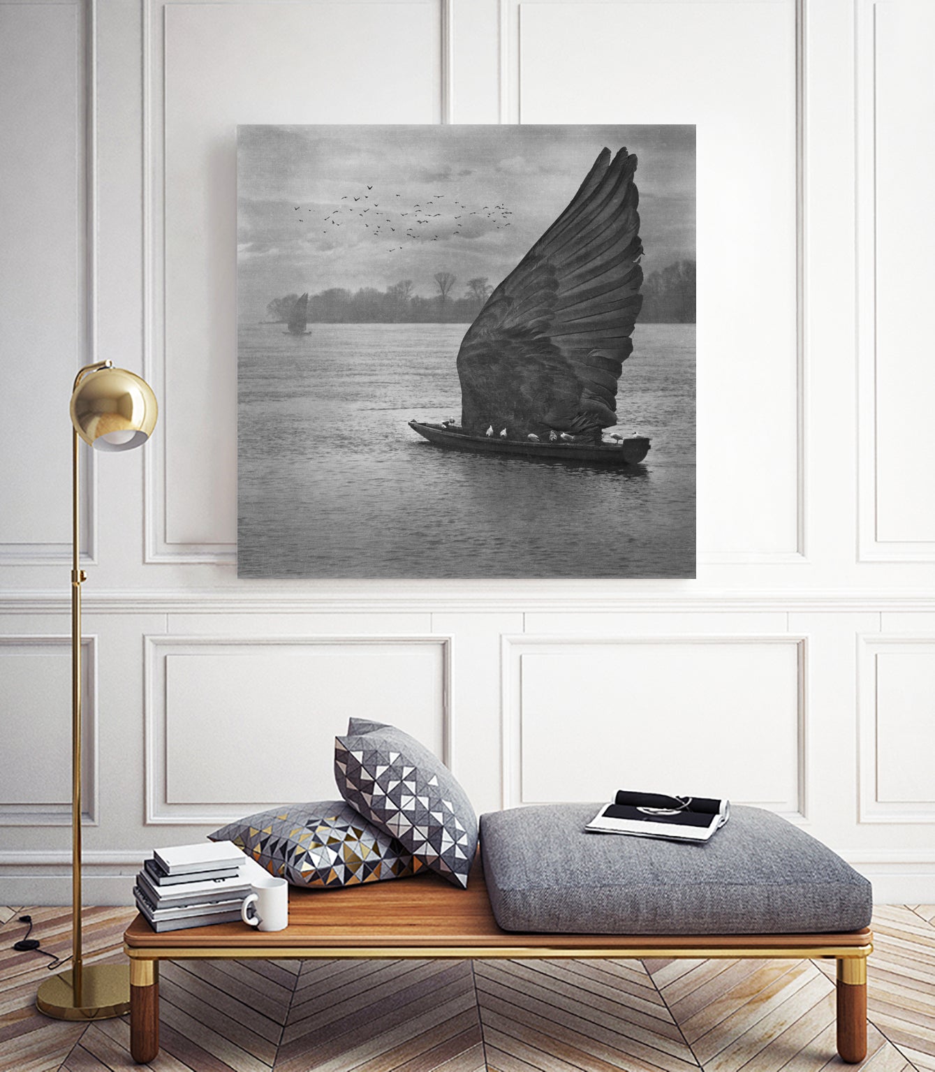 Fregata by Dariusz Klimczak on GIANT ART - gray photo illustration