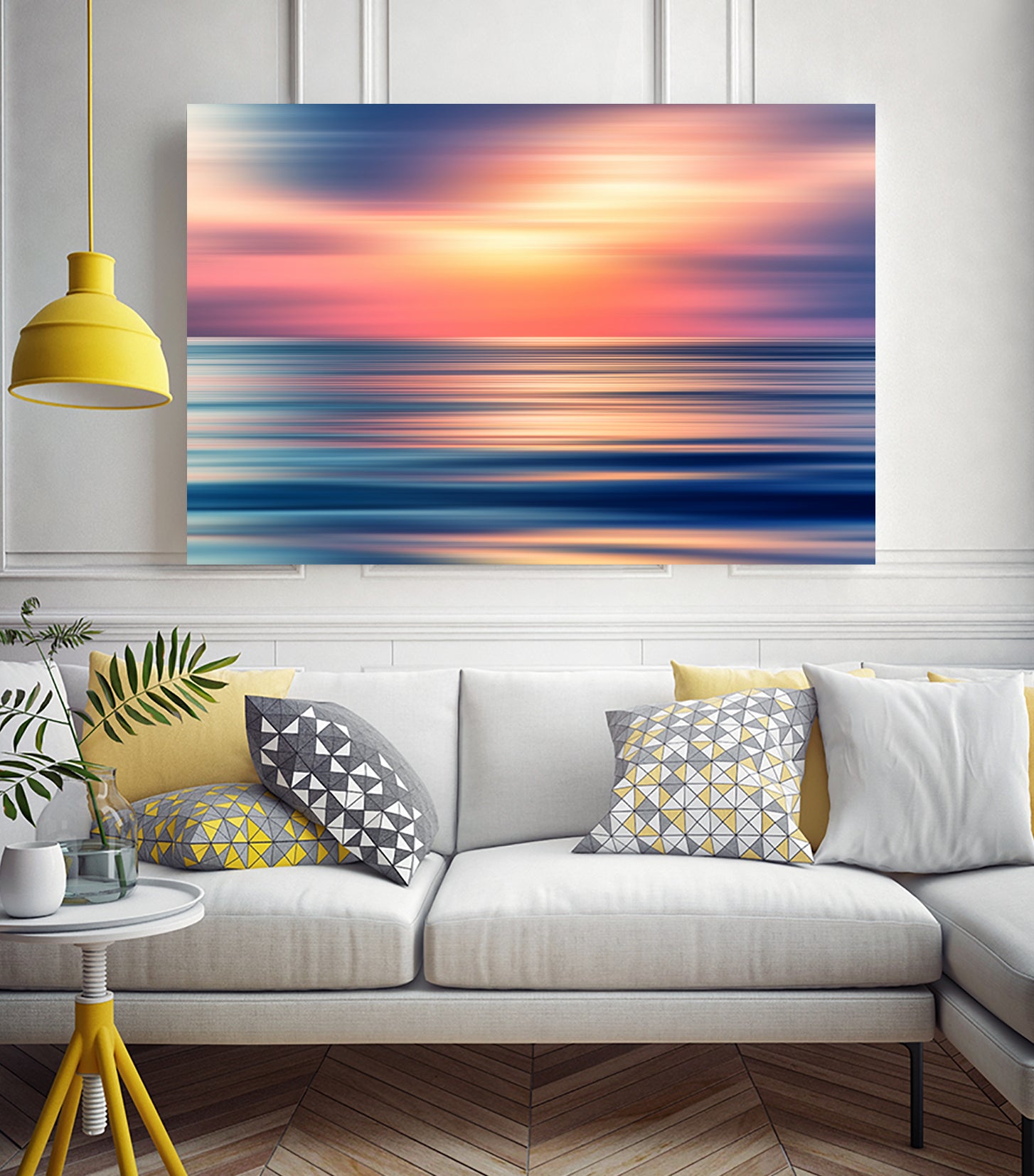 Abstract Sunset II by Tenyo Marchev on GIANT ART - orange processing/programming