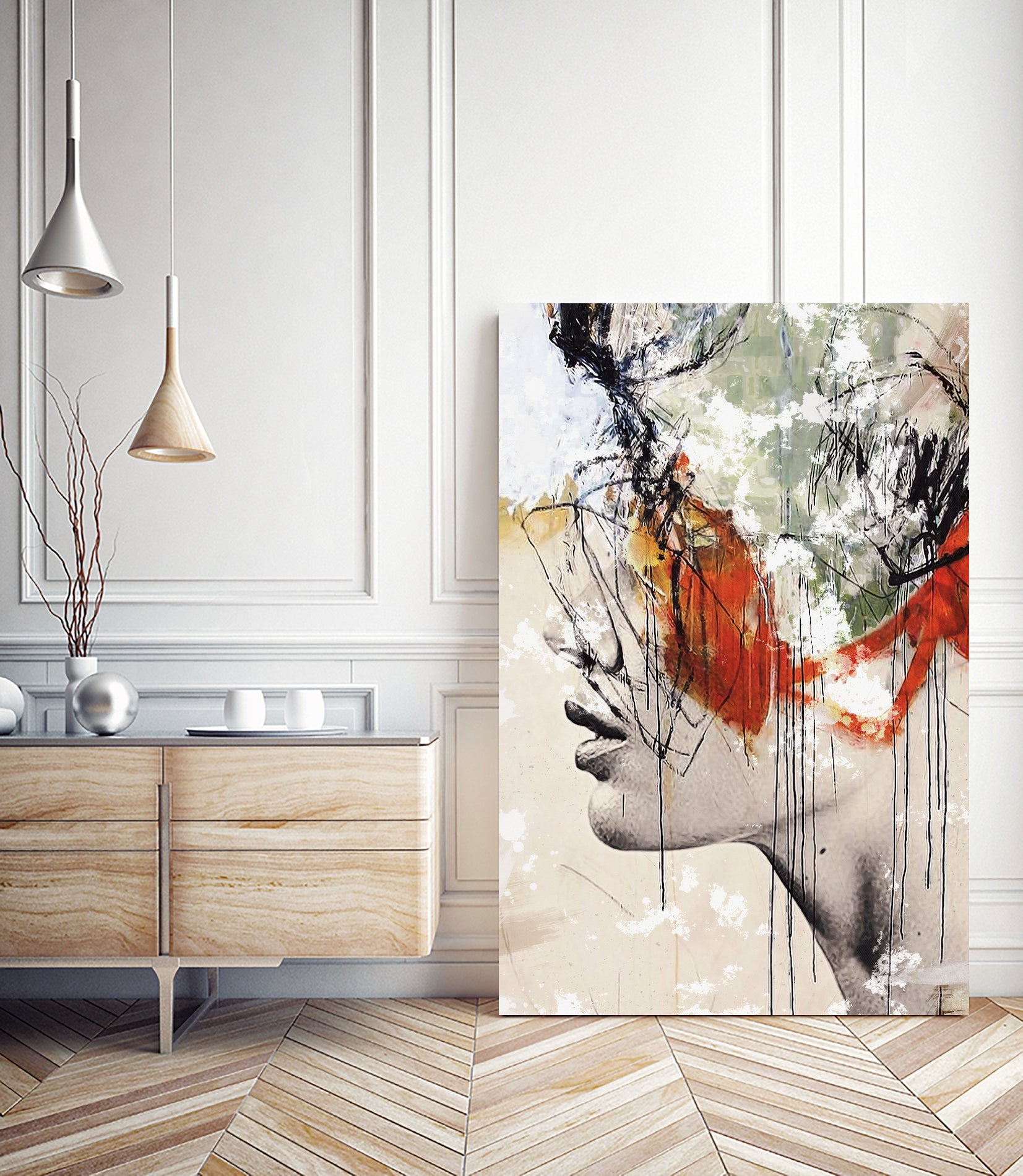 Abstract deconstruction ... by Menelaos Trompoukis on GIANT ART - orange digital painting