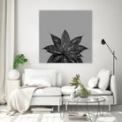 Gray Black Agave with Black Silver Glitter #3 #shiny by Anita & Bella Jantz on GIANT ART - gray photo illustration