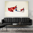 Walking Shadow, Hero by Jason Ratliff on GIANT ART - red photo illustration