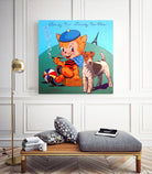 LOVE ME LOVE MY DOG by Lyn and Stephen Nance-Sasser on GIANT ART - green character design