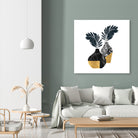 Floral marble vase by Christina Shek on GIANT ART - black digital drawing