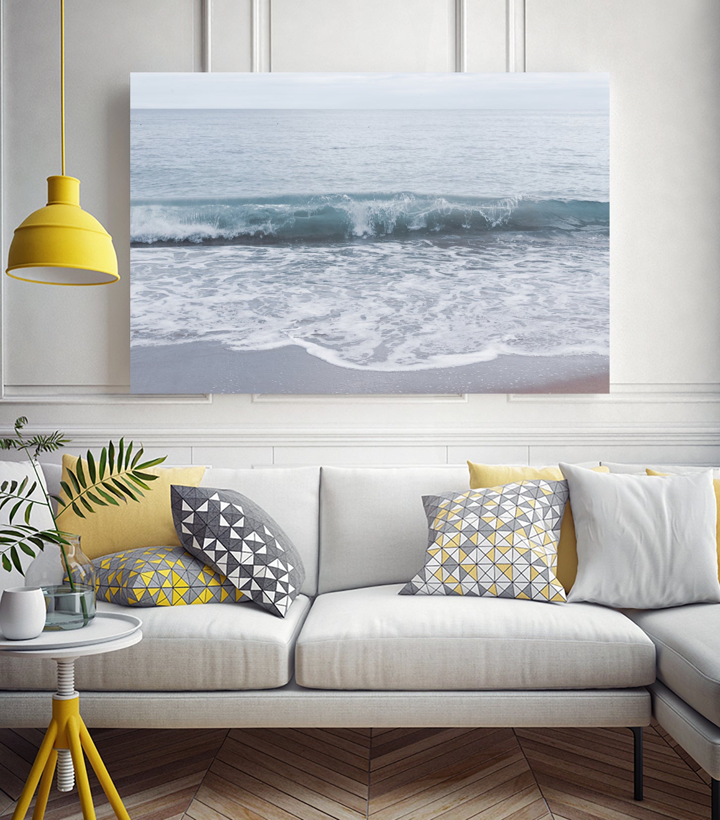 Pastel Atlantic Ocean Bliss 2 by Anitas Bellas Art on GIANT ART - blue coastal beach