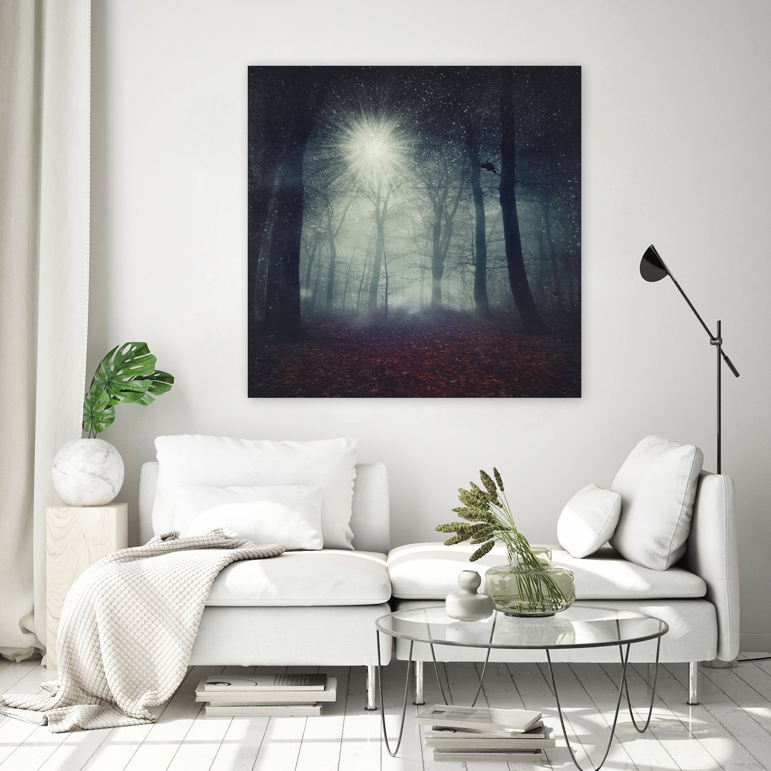 enchanted forest by Dirk Wüstenhagen on GIANT ART - blue digital painting