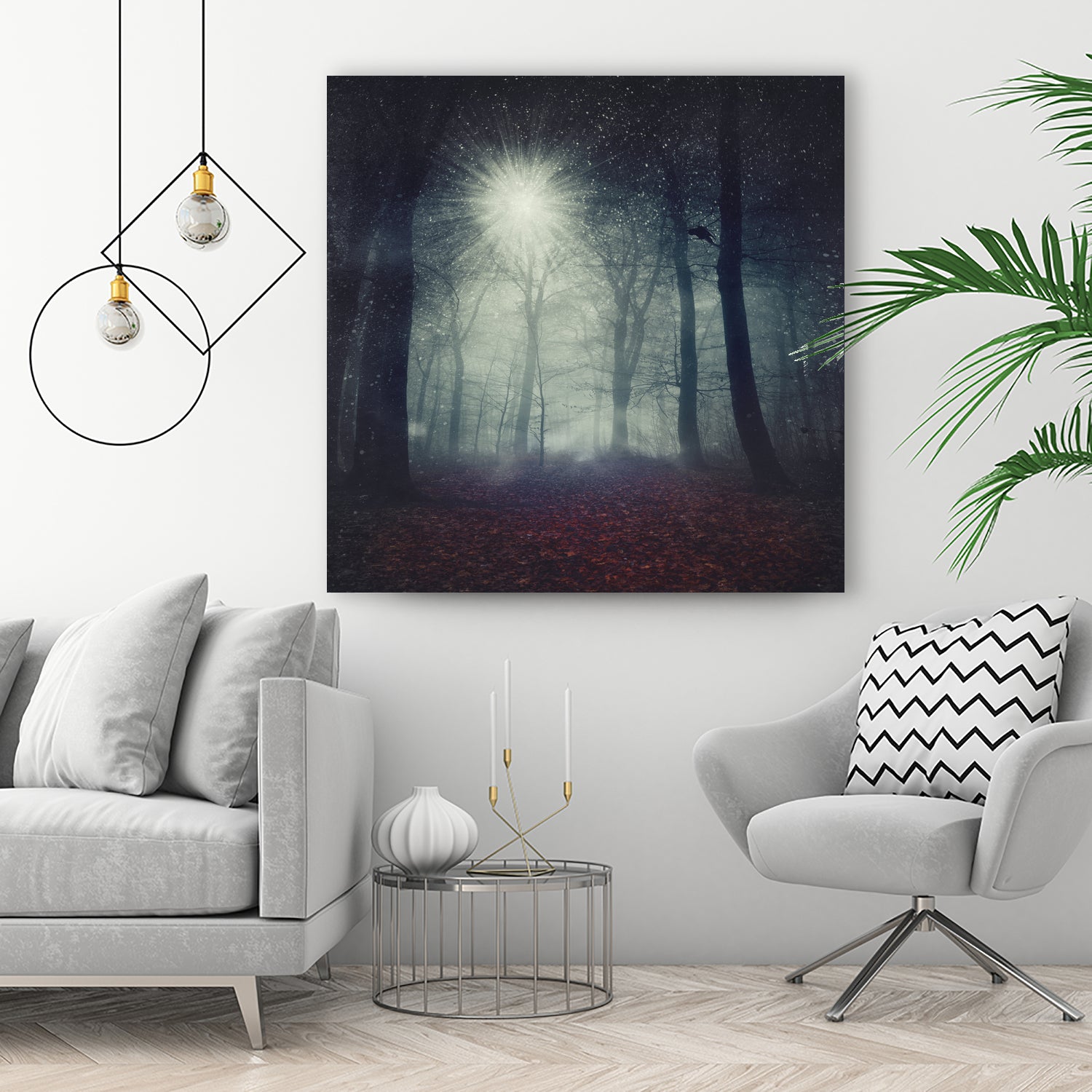 enchanted forest by Dirk Wüstenhagen on GIANT ART - blue digital painting