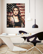 Ronda Rousey by Jurijs Permanickis on GIANT ART - red digital painting